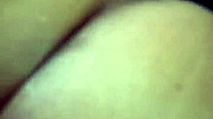 fat ebony amateur with a big ass gets homemade fun.