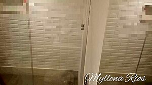 Leo ogro catches me playing in bathroom