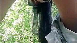 I was masturbating in the river