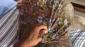 Home Video of Latina Teen on Pubic Hair