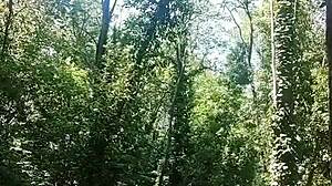 I was masturbating in the river