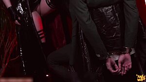 Yor commands Loid to fuck by her rules in this femdom creampie scene.