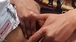 I was masturbating in the river