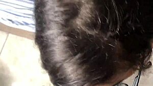 Home Video of Latina Teen on Pubic Hair