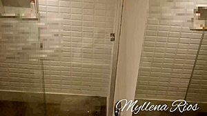 Leo ogro catches me playing in bathroom