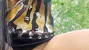 I was masturbating in the river