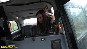 little eliss seals the deal in the fake taxi backseat