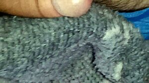 stroking my big black monster cock to make it thick and wet