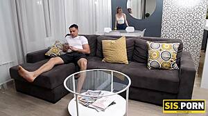 Teen 18+ pays stepbrother with porn sex