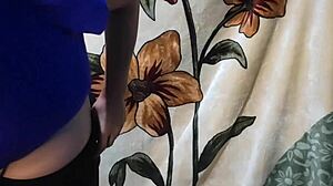 young teen rides cock in sheer red, feeling intense pleasure