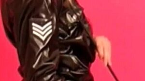 Blonde milf plays with toys in front of camera