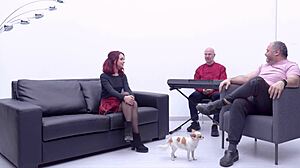 latina marcella schultz gagging on huge cocks in group fuck