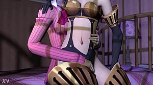 Takeba and Mitsuru share intimate moments