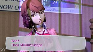 Takeba and Mitsuru share intimate moments