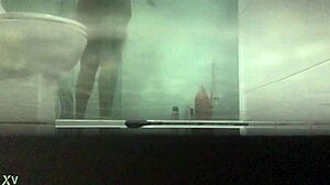 Amateur video of a hot girl taking a shower