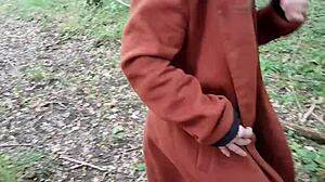 esclave f dominated hard in forest august 2023!