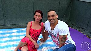 Tammy And Danny Enjoy Blowjob And Fucking On The Roof With Cum Facial