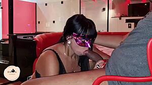 I rubbed my pussy on that huge 23cm cock to get him excited