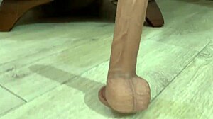 Foot Fetish Dominatrix Nika Delivers Creamy Footjob With Dildo on Sexy Toes and Feet