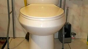 nice dildo session deep in her ass with huge toys