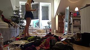 check out that teen without panties at the party