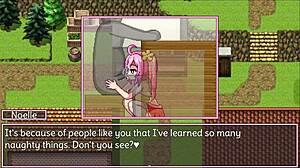 Hey, check out Noelle doing her best in this hot anime game!