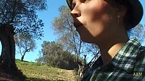 Lost English Girl Seeks Sex In Albacete Fields!