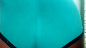 COMI THE CUTE BRAZILIAN SLUT WITH BIG ASS IN SHORT PAJAMAS OUTDOOR