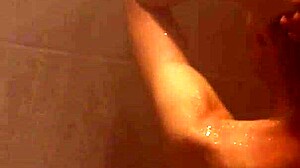 i'm in the sorority shower with a sexy blonde, having passionate sex on the bed