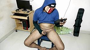 I can't believe you're watching my cock so close up, it's throbbing hard.