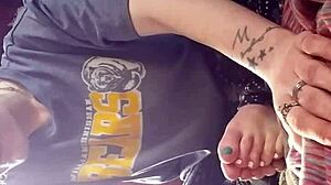 young woman feels butterflies in homemade setting