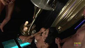 Two Busty Milfs Fucking Same Guy In Strip Club