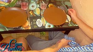 I got a handjob from my friend in the cafe and it felt amazing