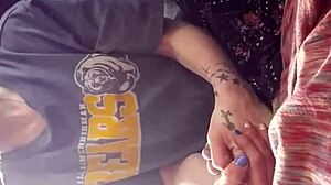 young woman feels butterflies in homemade setting