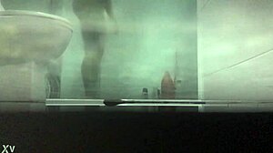 Amateur video of a hot girl taking a shower
