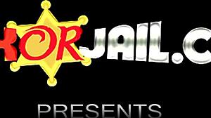 Petite teen gets her delicate cunt drilled by horny police officer in office