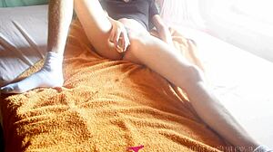 Vends-Ta-Culotte - Young French Amateur Masturbates On Her Bed With A Big Dildo - Violette Des Étoiles