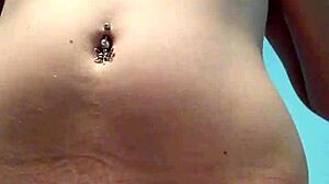 Aussie Blonde Plays With Cucumber!