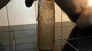 gay solo boi takes a dildo deep in his ass, fucking himself hard till he can't take more