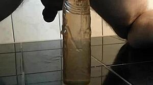 gay solo boi takes a dildo deep in his ass, fucking himself hard till he can't take more