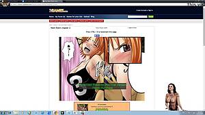 Detailed scene of nami engaging in intense sexual activities in anime hentai style