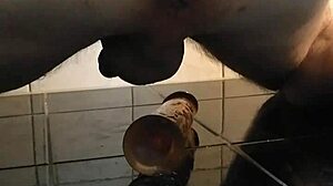 gay solo boi takes a dildo deep in his ass, fucking himself hard till he can't take more