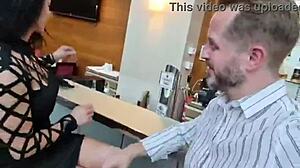 Stunning tattooed busty milf julia gets mouth pissed and ass pounded rough