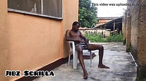 Teasing and stroking big dick outside before christmas?