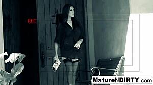 so, wanna know about this brunette milf caught secretly masturbating and fucking hard?