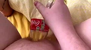 bottle fucking with gagging and deepthroat 😈