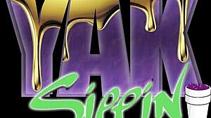 nightcap ebony masturbation solo monster cock cumshot