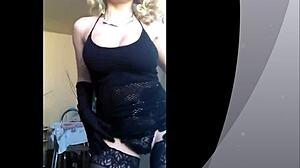 Stripper rips clothes in sexy tease!