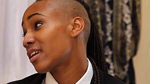 Nikki Darling fucks her new bride with a strapon toy