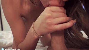 Intense Emotions Build as Sexy Girl Blows Big Dick Ryan Moore in Cowgirl Ride to Orgasm Closeup